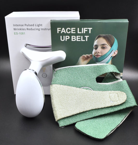 Masajeador facial + Faja Facial